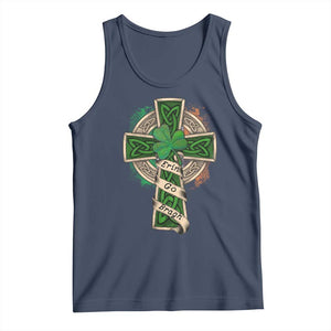 Irish Pride Tank Top Eirinn Go Brach Ireland For Ever TS09 Navy Print Your Wear