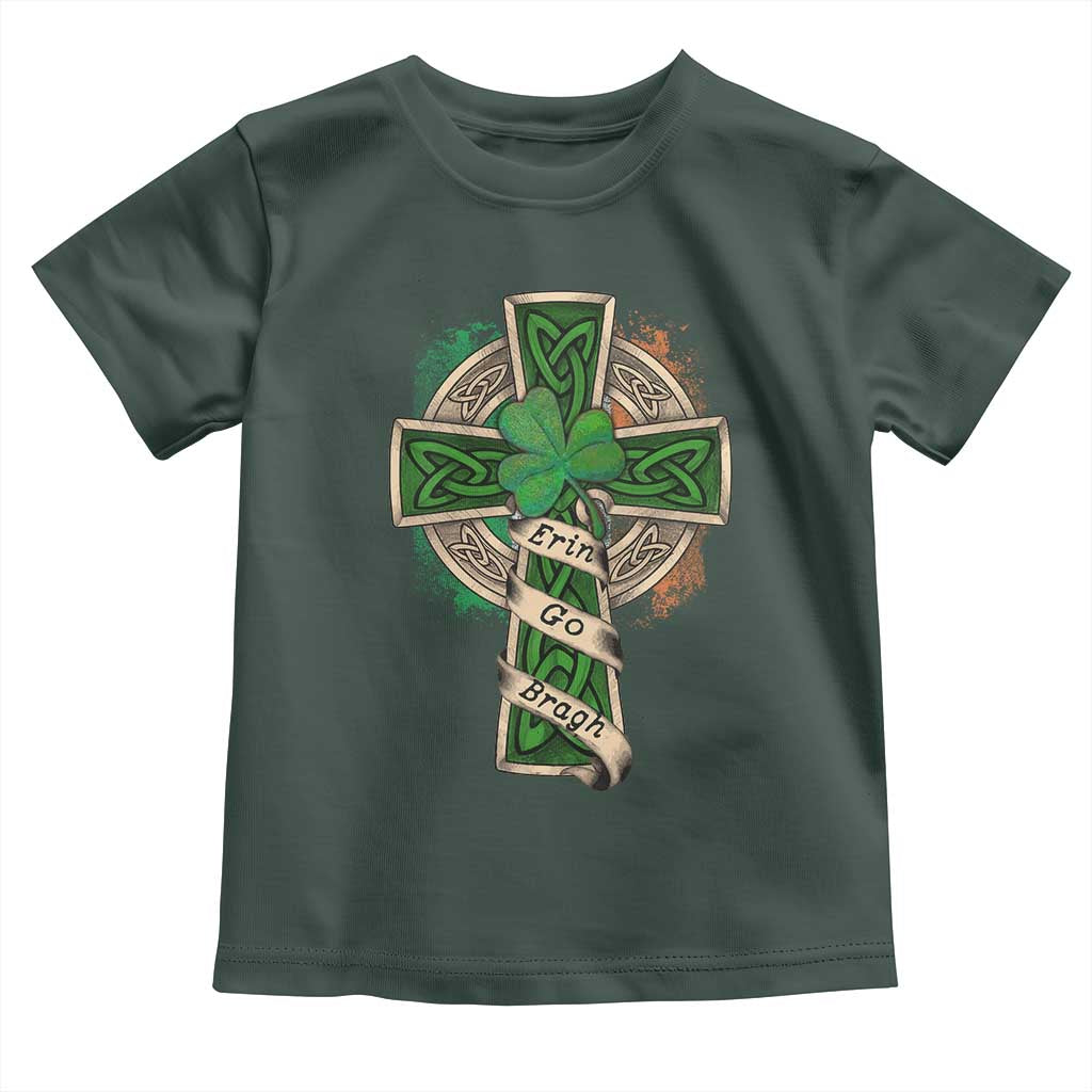 Irish Pride Toddler T Shirt Eirinn Go Brach Ireland For Ever TS09 Dark Forest Green Print Your Wear