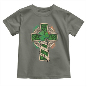 Irish Pride Toddler T Shirt Eirinn Go Brach Ireland For Ever TS09 Military Green Print Your Wear