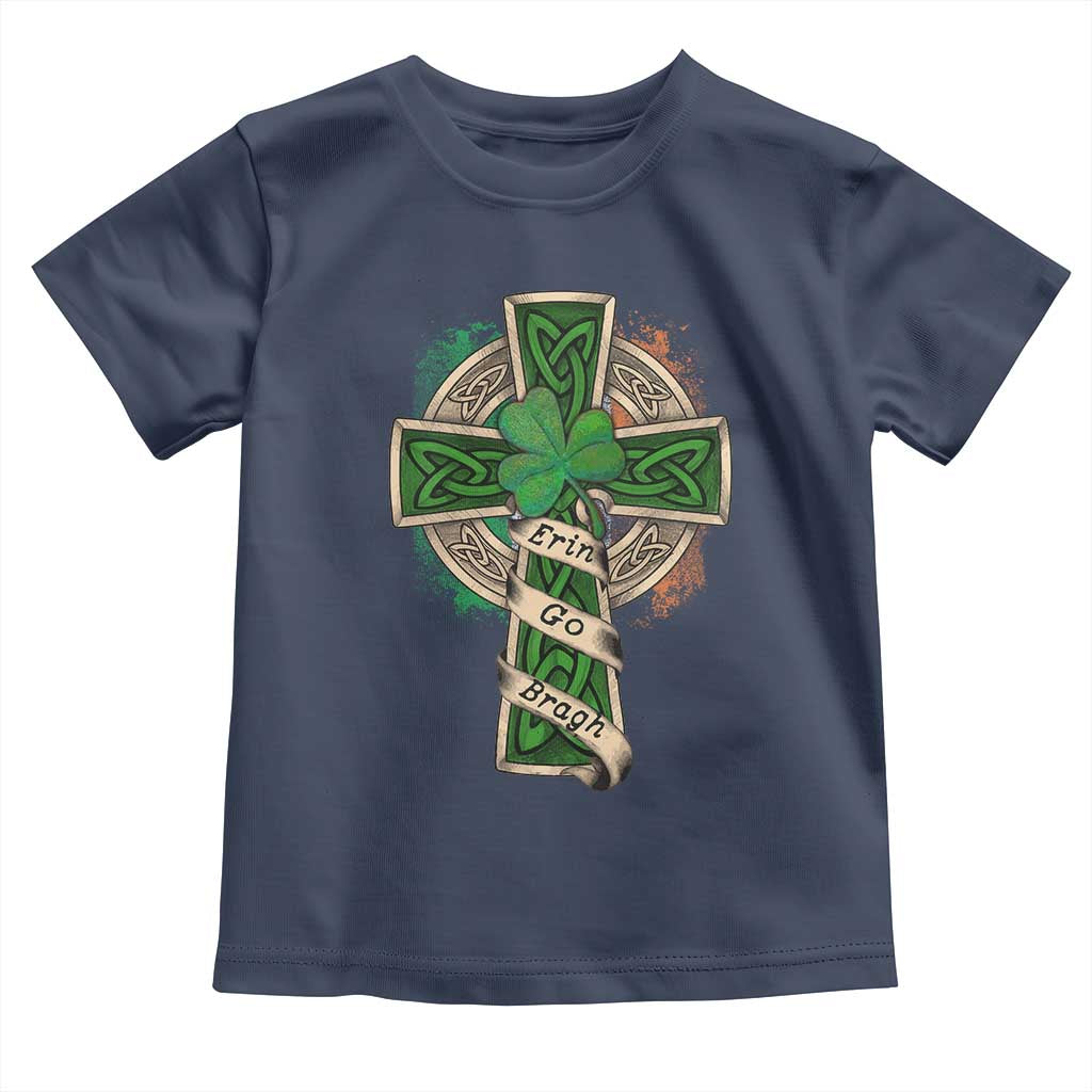 Irish Pride Toddler T Shirt Eirinn Go Brach Ireland For Ever TS09 Navy Print Your Wear
