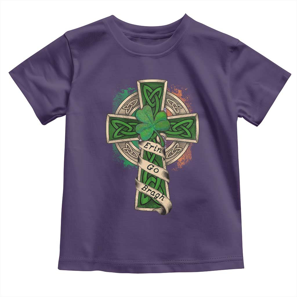 Irish Pride Toddler T Shirt Eirinn Go Brach Ireland For Ever TS09 Purple Print Your Wear