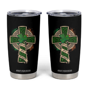 Irish Pride Tumbler Cup Eirinn Go Brach Ireland For Ever TS09 Black Print Your Wear