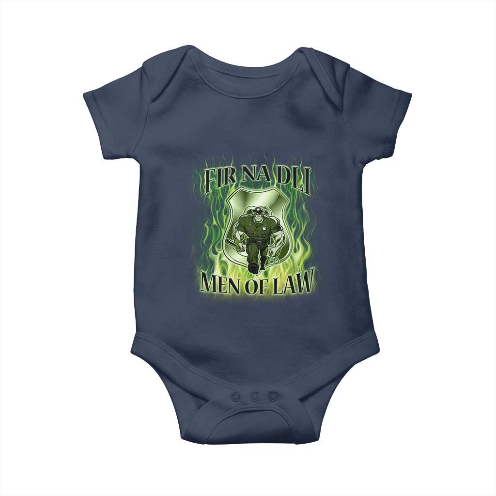 Patriotic Irish Pride Baby Onesie Fir Na Dli Men Of Law TS09 Navy Print Your Wear