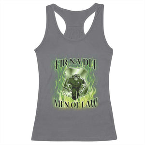 Patriotic Irish Pride Racerback Tank Top Fir Na Dli Men Of Law TS09 Charcoal Print Your Wear