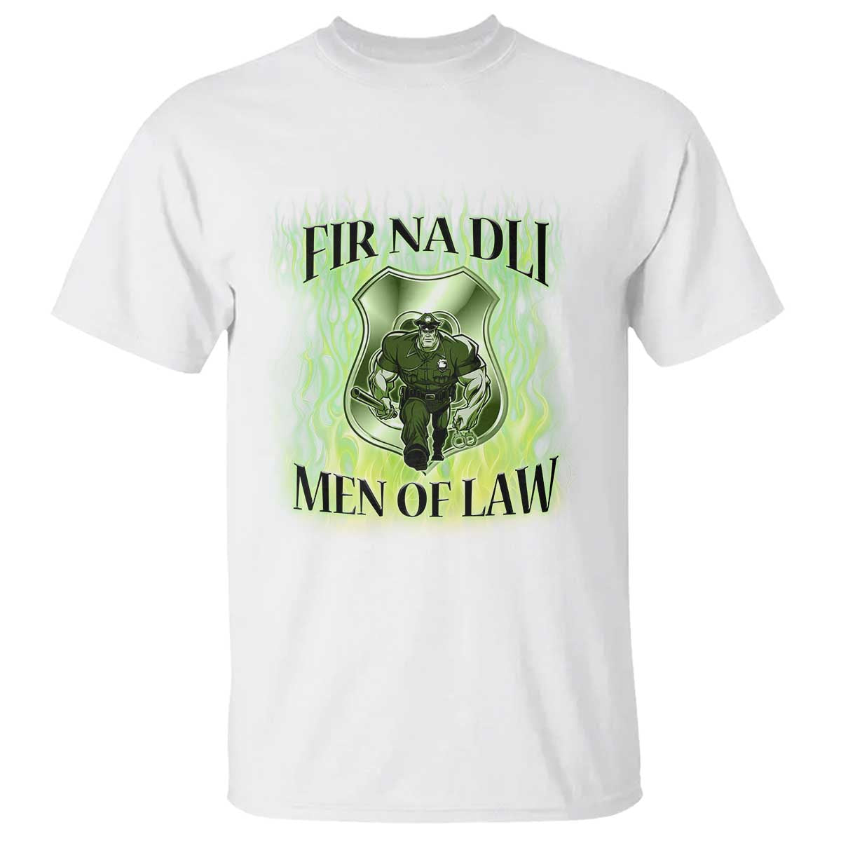 Patriotic Irish Pride T Shirt Fir Na Dli Men Of Law TS09 White Print Your Wear