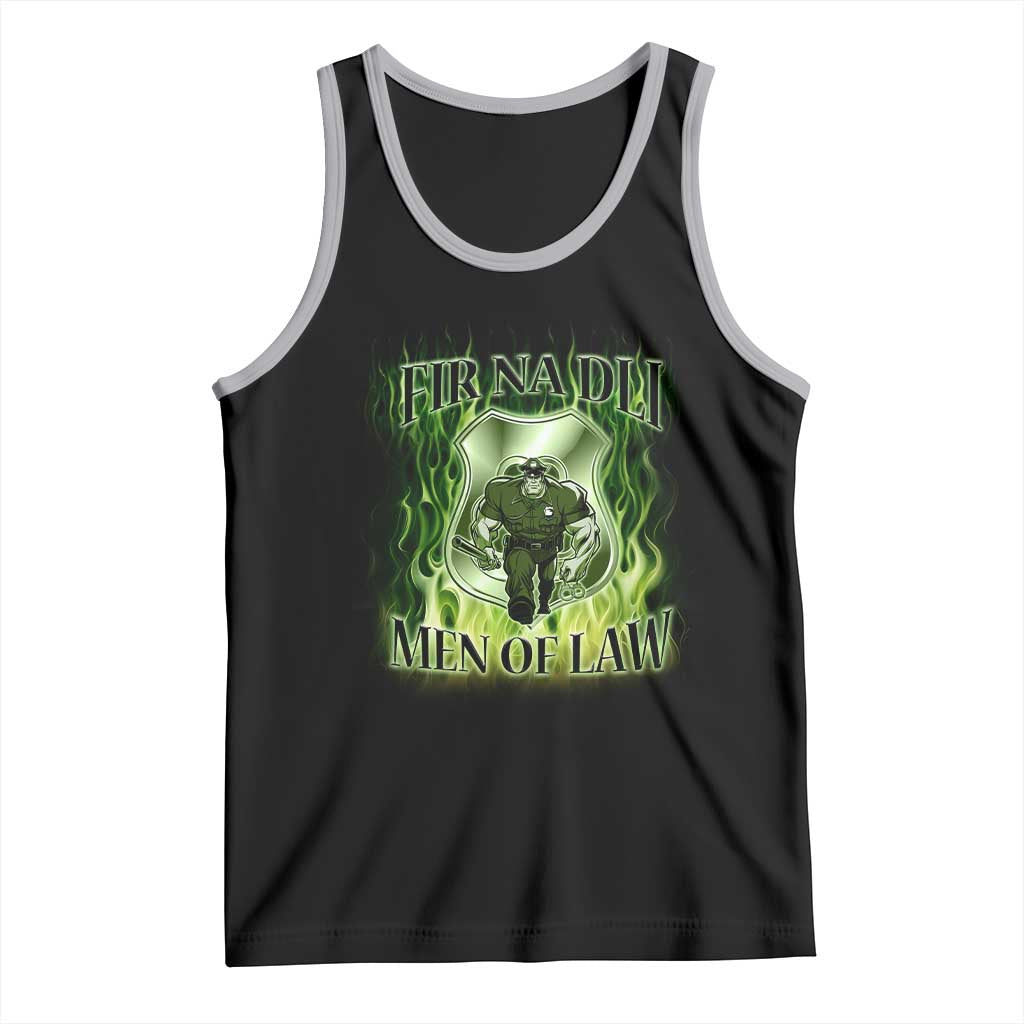 Patriotic Irish Pride Tank Top Fir Na Dli Men Of Law TS09 Black Athletic Heather Print Your Wear