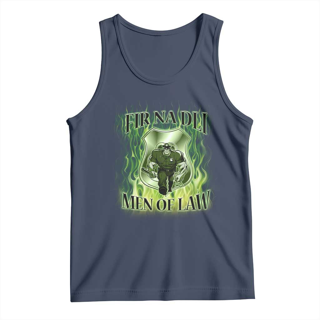 Patriotic Irish Pride Tank Top Fir Na Dli Men Of Law TS09 Navy Print Your Wear