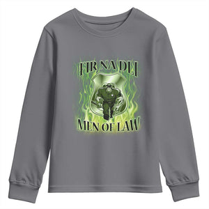 Patriotic Irish Pride Youth Sweatshirt Fir Na Dli Men Of Law TS09 Charcoal Print Your Wear