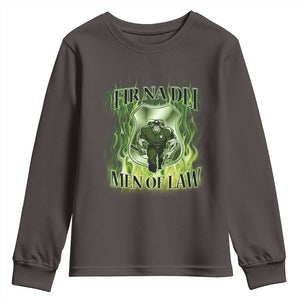 Patriotic Irish Pride Youth Sweatshirt Fir Na Dli Men Of Law TS09 Dark Chocolate Print Your Wear