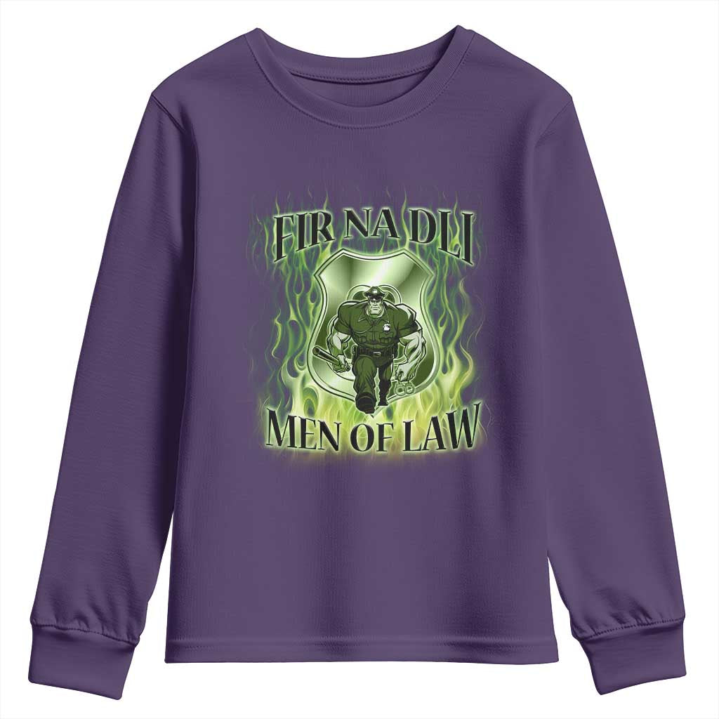 Patriotic Irish Pride Youth Sweatshirt Fir Na Dli Men Of Law TS09 Purple Print Your Wear