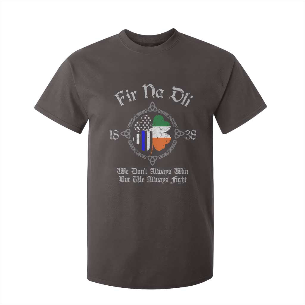 Irish Pride T Shirt For Kid Fir Na Dli Men Of Law Shamrock American Irish Flag TS09 Dark Chocolate Print Your Wear