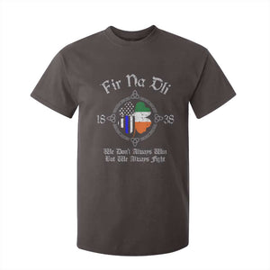 Irish Pride T Shirt For Kid Fir Na Dli Men Of Law Shamrock American Irish Flag TS09 Dark Chocolate Print Your Wear