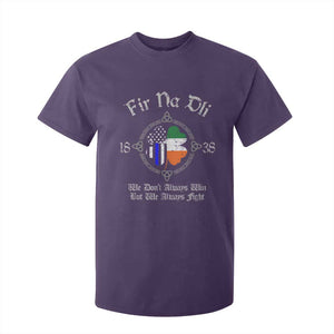 Irish Pride T Shirt For Kid Fir Na Dli Men Of Law Shamrock American Irish Flag TS09 Purple Print Your Wear