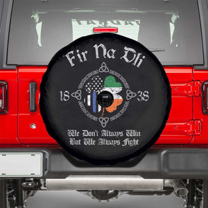 Irish Pride Spare Tire Cover Fir Na Dli Men Of Law Shamrock American Irish Flag TS09 Black Print Your Wear