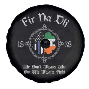 Irish Pride Spare Tire Cover Fir Na Dli Men Of Law Shamrock American Irish Flag TS09 Print Your Wear