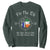 Irish Pride Sweatshirt Fir Na Dli Men Of Law Shamrock American Irish Flag TS09 Dark Forest Green Print Your Wear