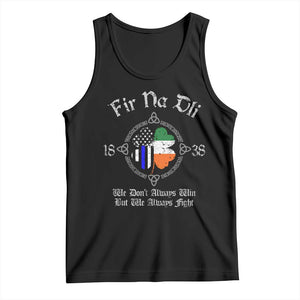 Irish Pride Tank Top Fir Na Dli Men Of Law Shamrock American Irish Flag TS09 Black Print Your Wear