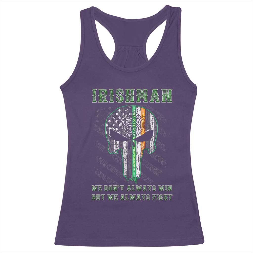 Irish Pride Racerback Tank Top We Don't Always Win But We Always Fight TS09 Purple Print Your Wear
