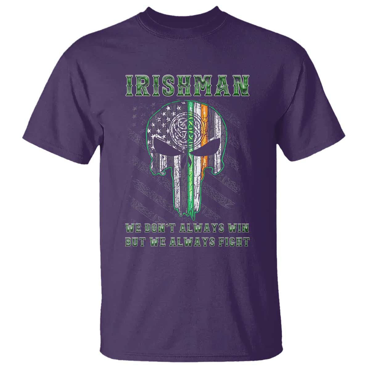 Irish Pride T Shirt We Don't Always Win But We Always Fight TS09 Purple Print Your Wear