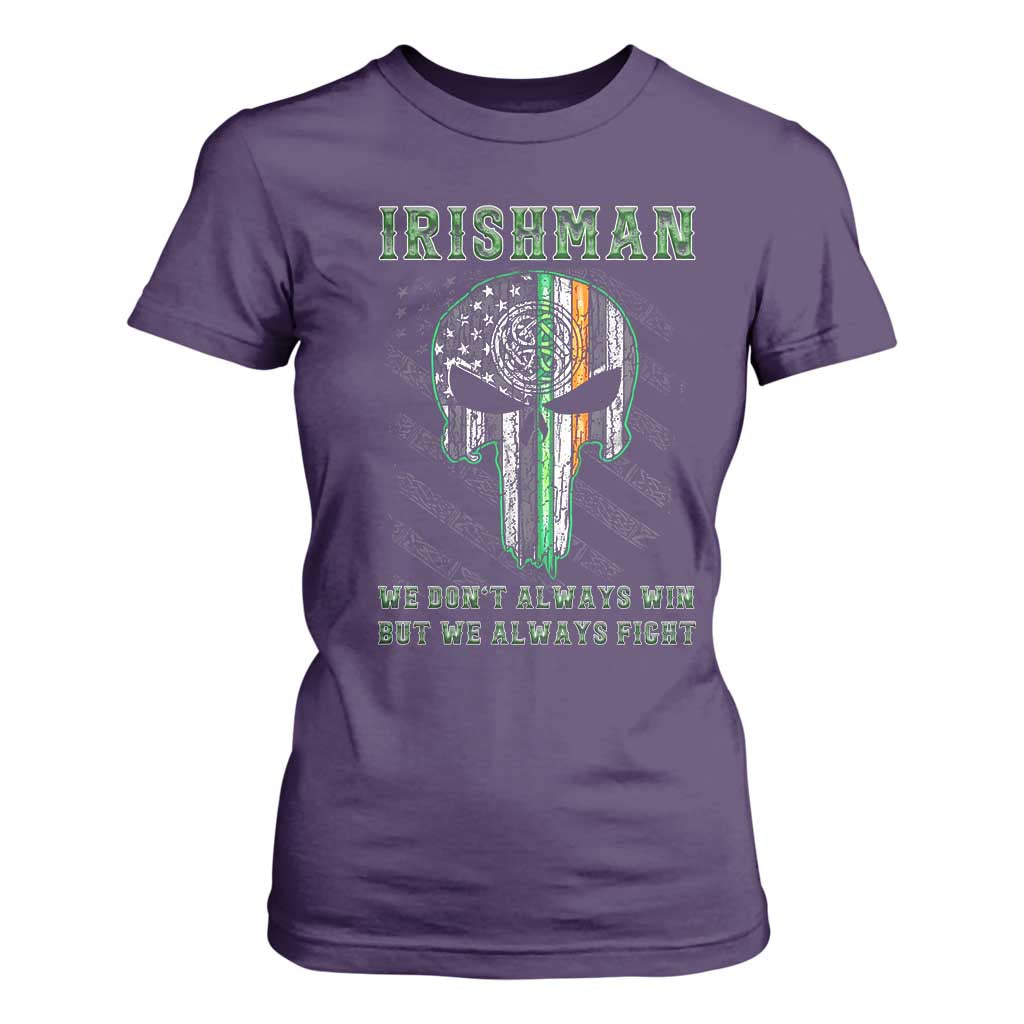 Irish Pride T Shirt For Women We Don't Always Win But We Always Fight TS09 Purple Print Your Wear