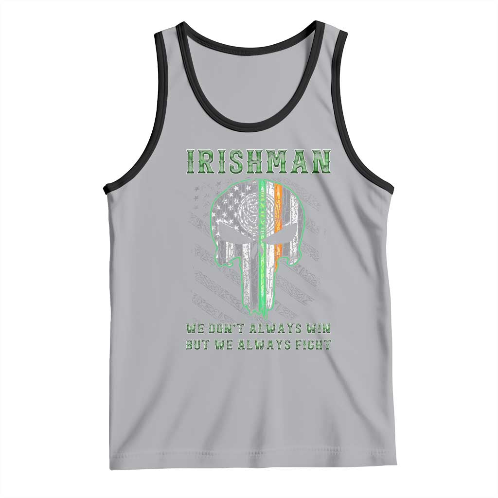 Irish Pride Tank Top We Don't Always Win But We Always Fight TS09 Athletic Heather Black Print Your Wear