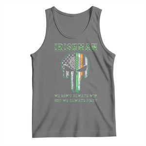 Irish Pride Tank Top We Don't Always Win But We Always Fight TS09 Black Heather Print Your Wear
