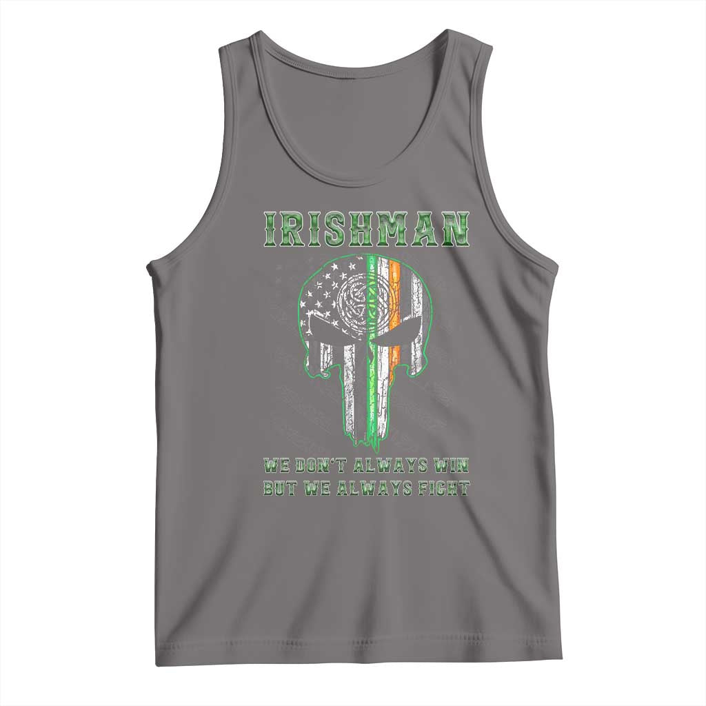 Irish Pride Tank Top We Don't Always Win But We Always Fight TS09 Deep Heather Print Your Wear