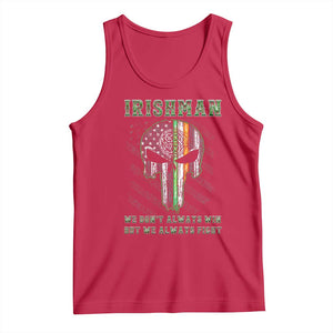Irish Pride Tank Top We Don't Always Win But We Always Fight TS09 Red Print Your Wear