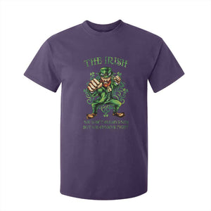 Irish Pride T Shirt For Kid We Don't Always Win But We Always Fight Funny Leprechaun TS09 Purple Print Your Wear