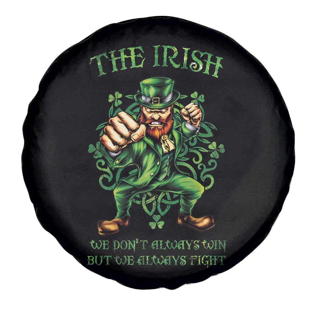 Irish Pride Spare Tire Cover We Don't Always Win But We Always Fight Funny Leprechaun TS09 Print Your Wear