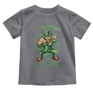 Irish Pride Toddler T Shirt We Don't Always Win But We Always Fight Funny Leprechaun TS09 Charcoal Print Your Wear