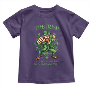 Irish Pride Toddler T Shirt We Don't Always Win But We Always Fight Funny Leprechaun TS09 Purple Print Your Wear