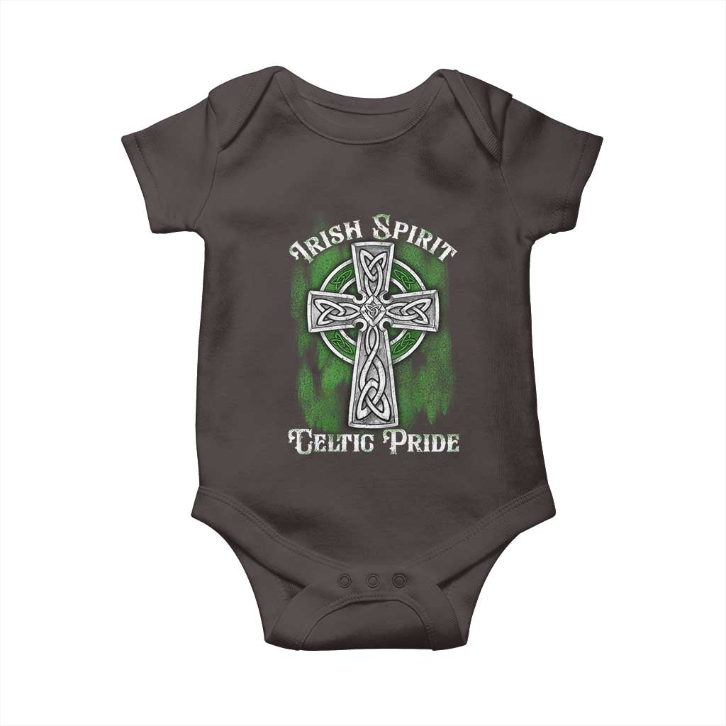 Irish Spirit Celtic Pride Baby Onesie TS09 Dark Chocolate Print Your Wear