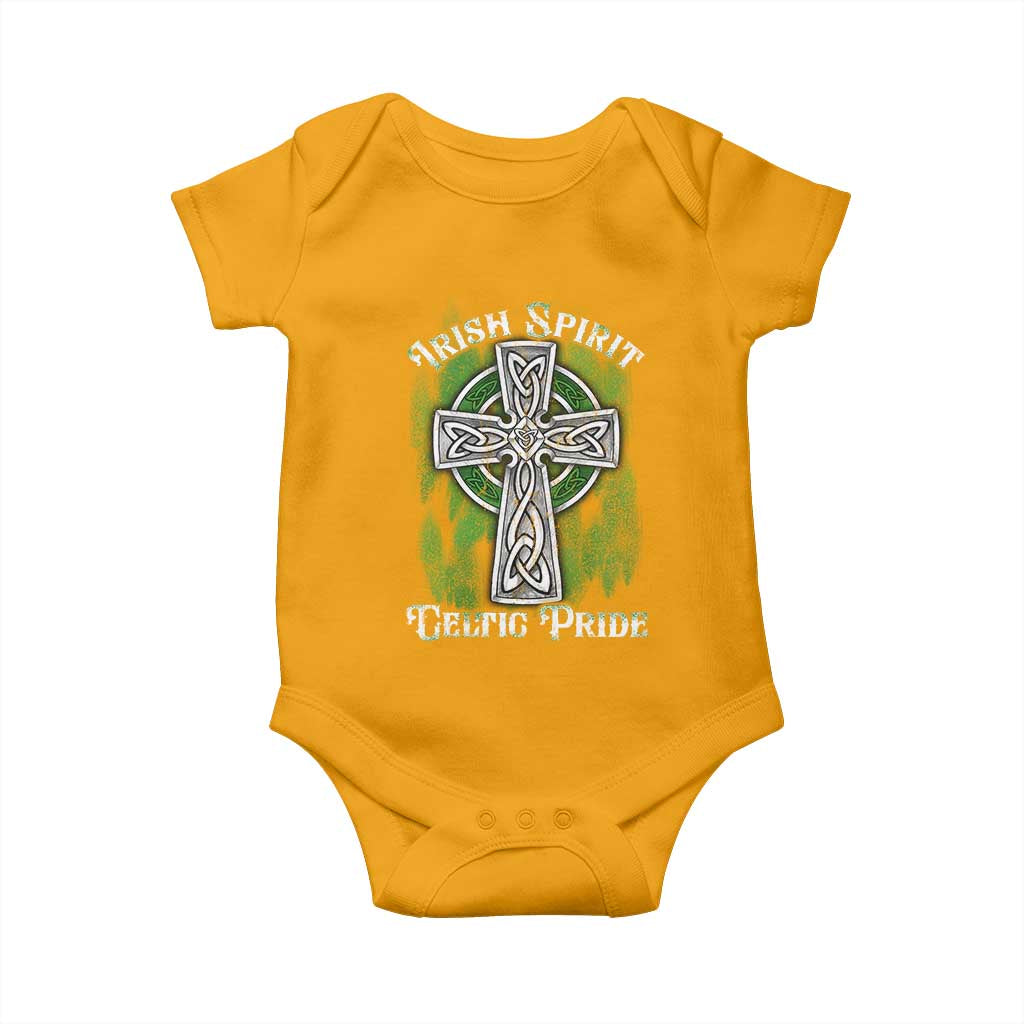 Irish Spirit Celtic Pride Baby Onesie TS09 Gold Print Your Wear