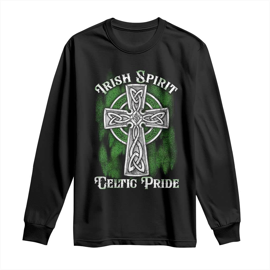 Irish Spirit Celtic Pride Long Sleeve Shirt TS09 Black Print Your Wear