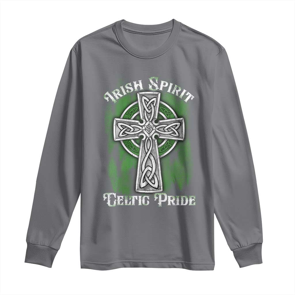 Irish Spirit Celtic Pride Long Sleeve Shirt TS09 Charcoal Print Your Wear