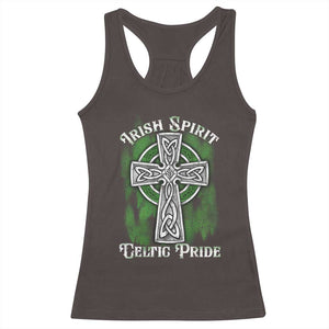 Irish Spirit Celtic Pride Racerback Tank Top TS09 Dark Chocolate Print Your Wear