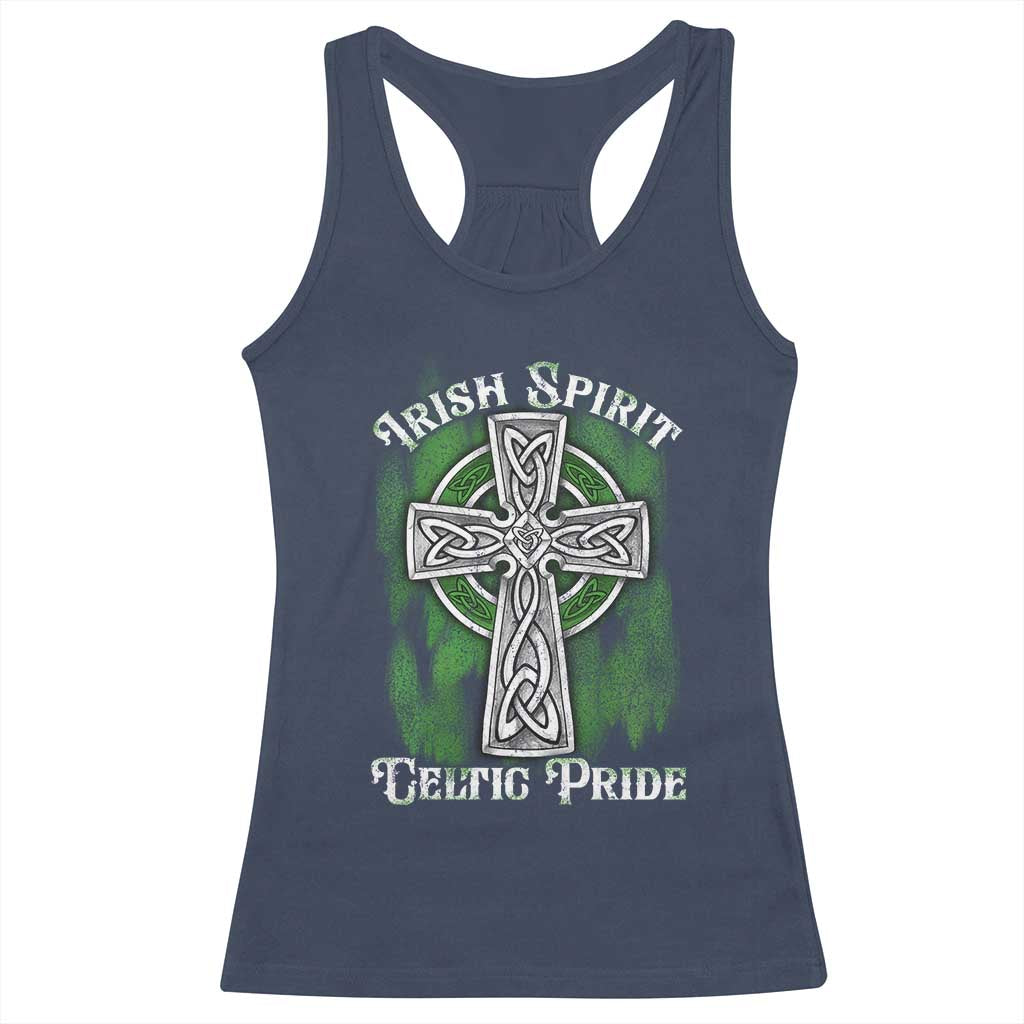 Irish Spirit Celtic Pride Racerback Tank Top TS09 Navy Print Your Wear