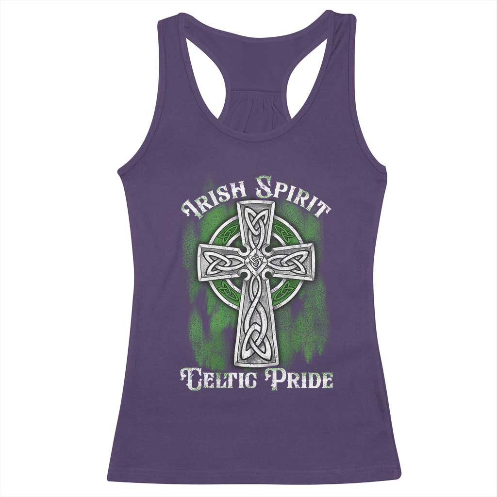 Irish Spirit Celtic Pride Racerback Tank Top TS09 Purple Print Your Wear