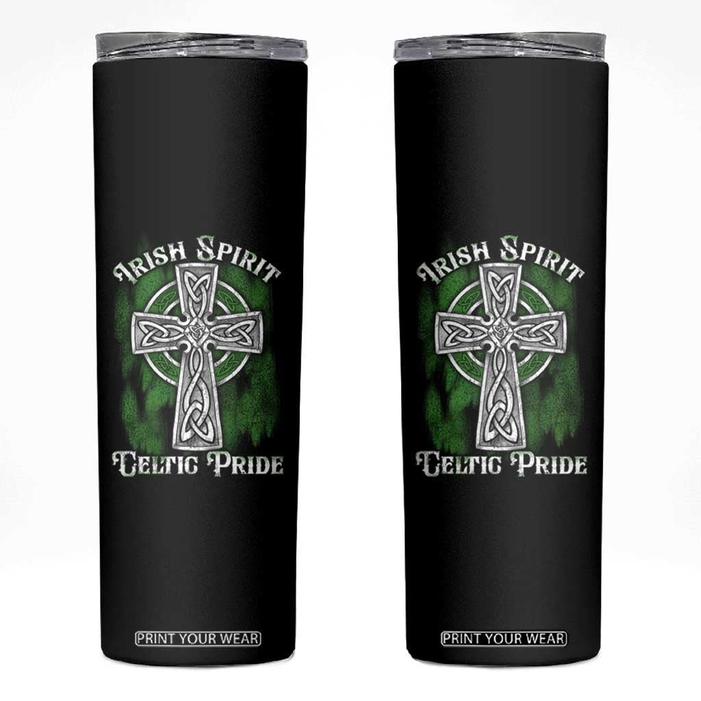Irish Spirit Celtic Pride Skinny Tumbler TS09 Black Print Your Wear