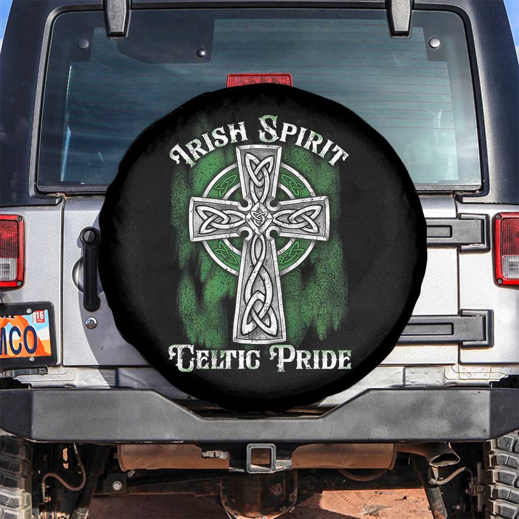 Irish Spirit Celtic Pride Spare Tire Cover TS09 No hole Black Print Your Wear