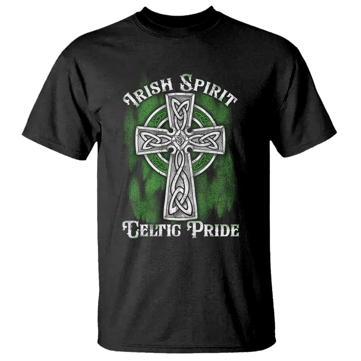 Irish Spirit Celtic Pride T Shirt TS09 Black Print Your Wear