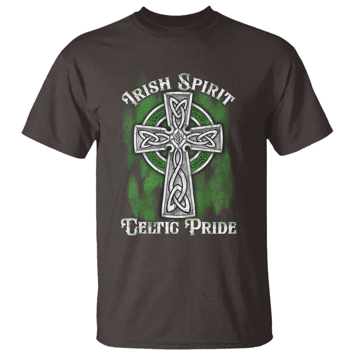 Irish Spirit Celtic Pride T Shirt TS09 Dark Chocolate Print Your Wear