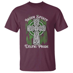 Irish Spirit Celtic Pride T Shirt TS09 Maroon Print Your Wear