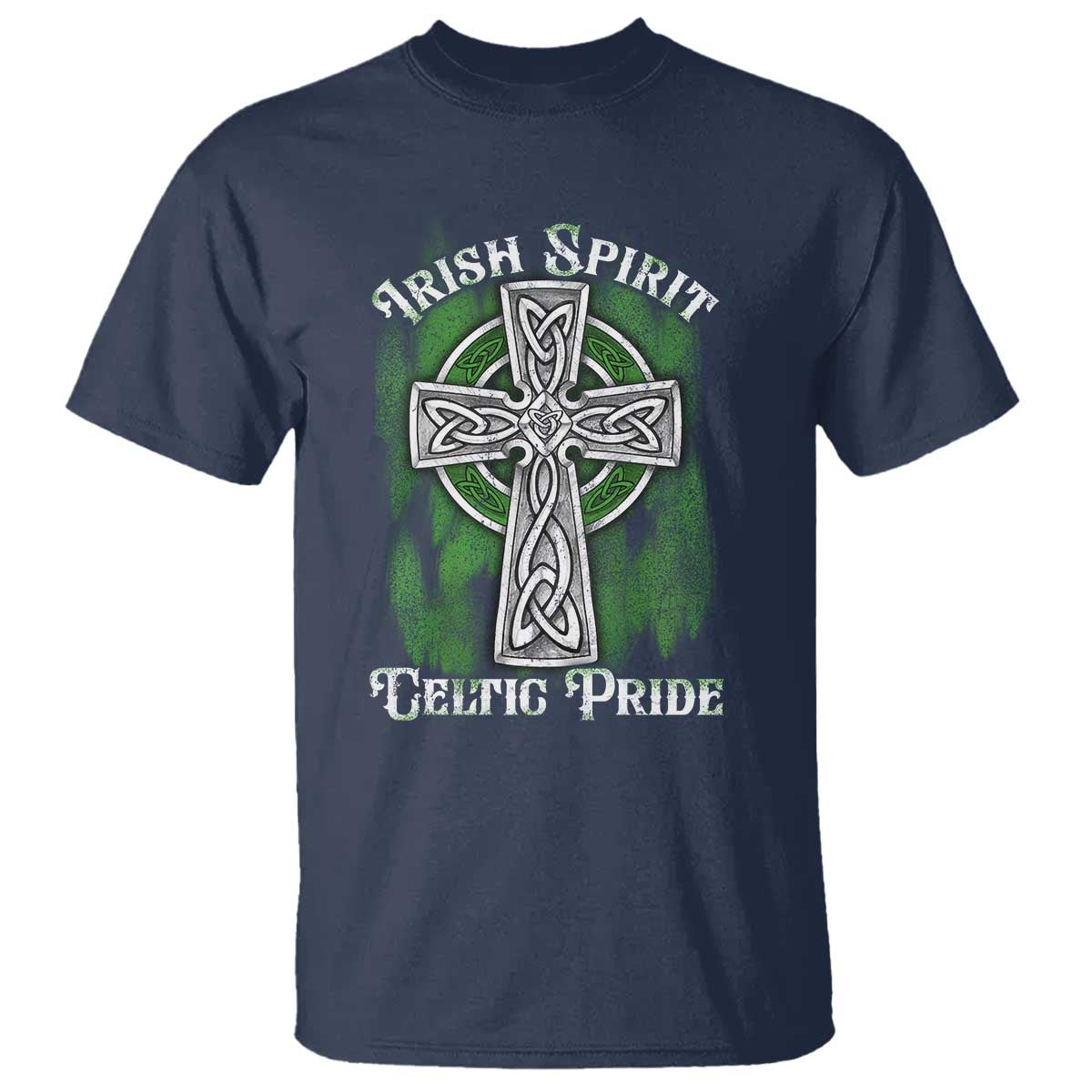 Irish Spirit Celtic Pride T Shirt TS09 Navy Print Your Wear