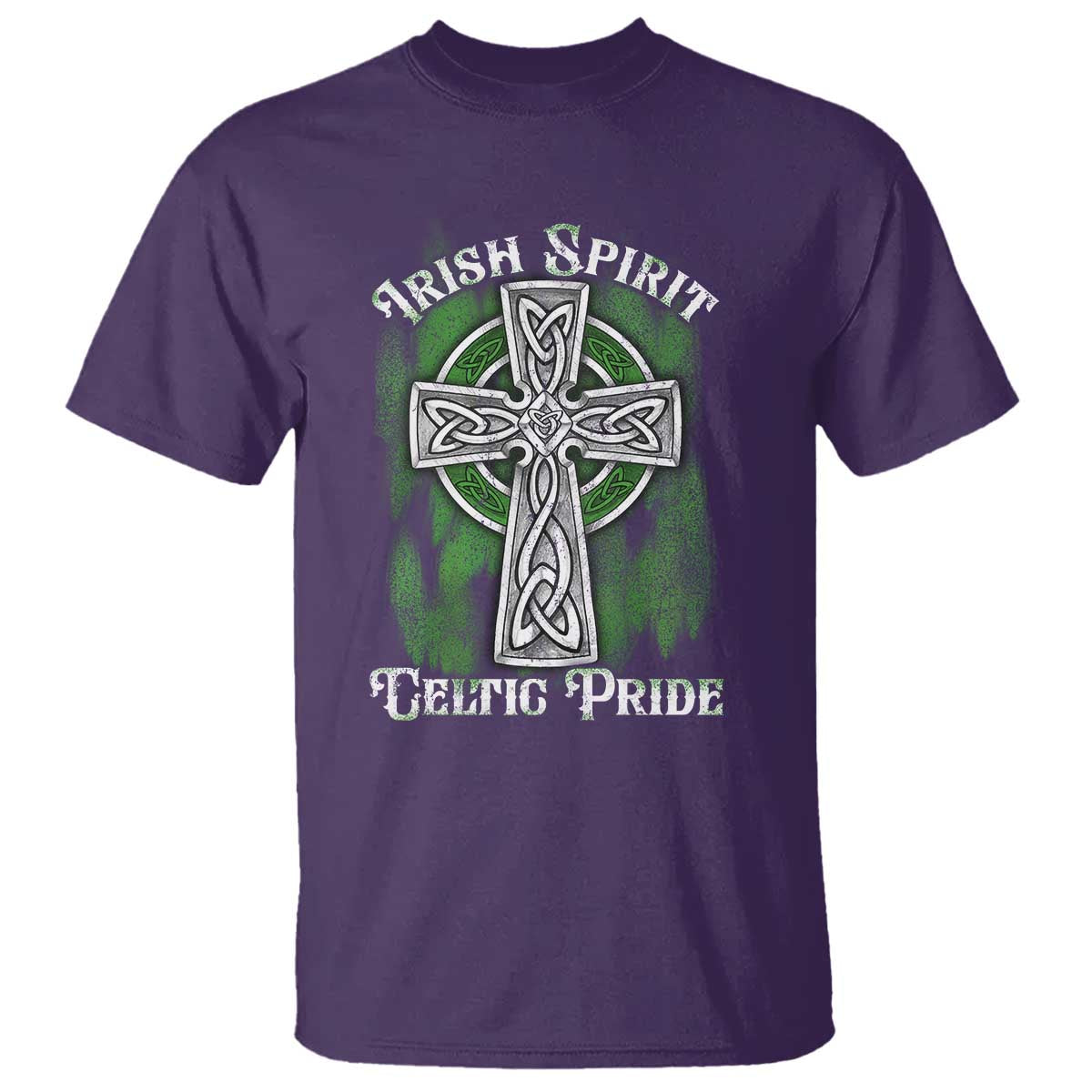 Irish Spirit Celtic Pride T Shirt TS09 Purple Print Your Wear
