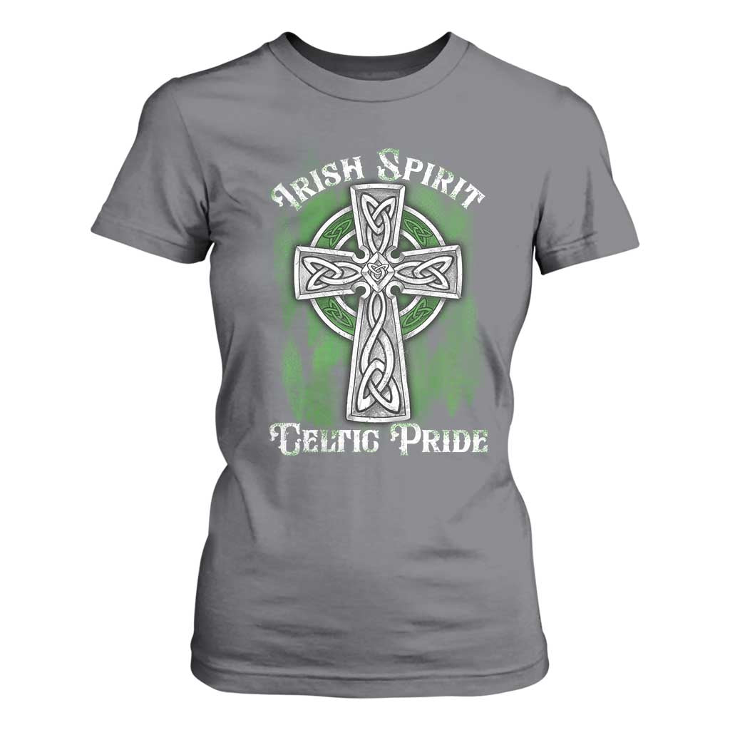 Irish Spirit Celtic Pride T Shirt For Women TS09 Charcoal Print Your Wear