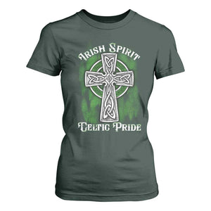 Irish Spirit Celtic Pride T Shirt For Women TS09 Dark Forest Green Print Your Wear