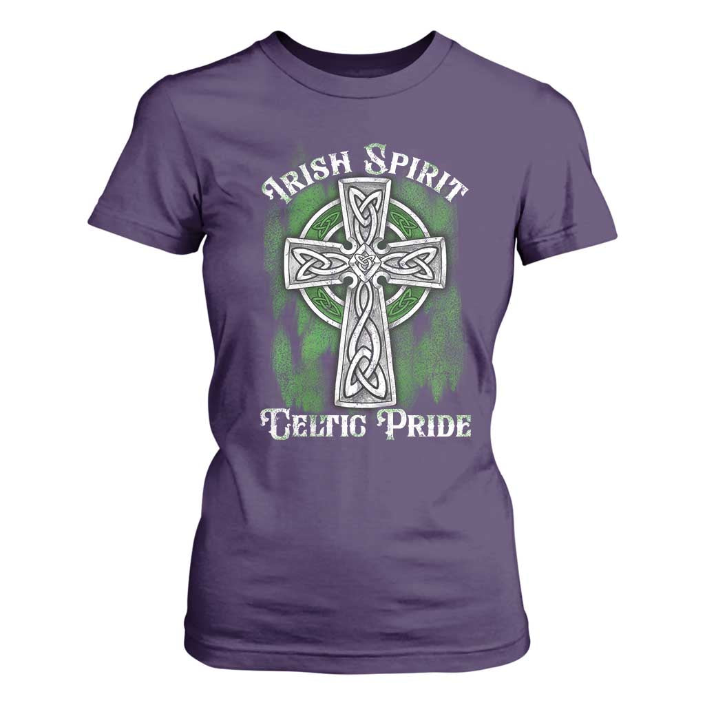 Irish Spirit Celtic Pride T Shirt For Women TS09 Purple Print Your Wear