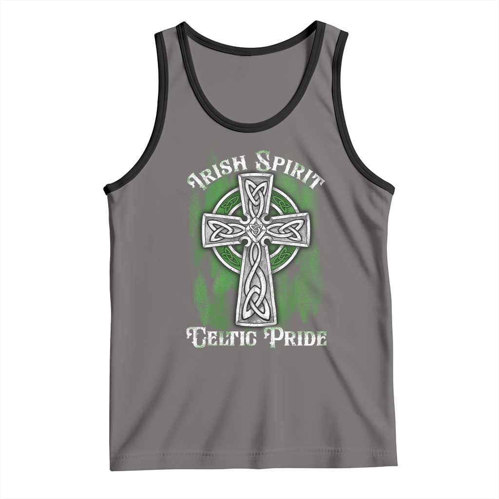 Irish Spirit Celtic Pride Tank Top TS09 Deep Heather Black Print Your Wear
